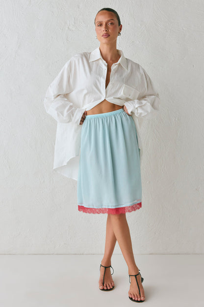 Carmen Midi Skirt Sky