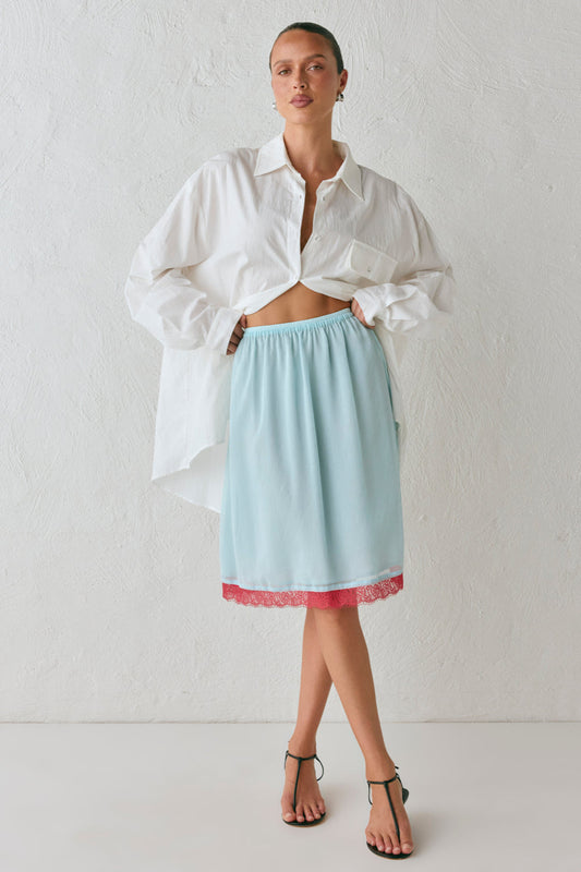 Carmen Midi Skirt Sky