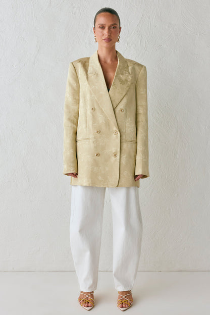 Kyra Jacquard Blazer Pistachio