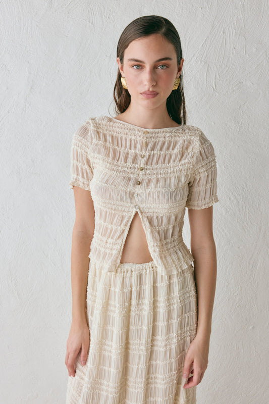 Sofia Top Cream