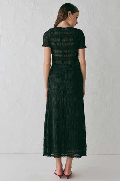 Mia Midi Skirt Black