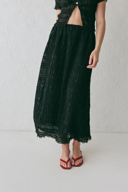 Mia Midi Skirt Black