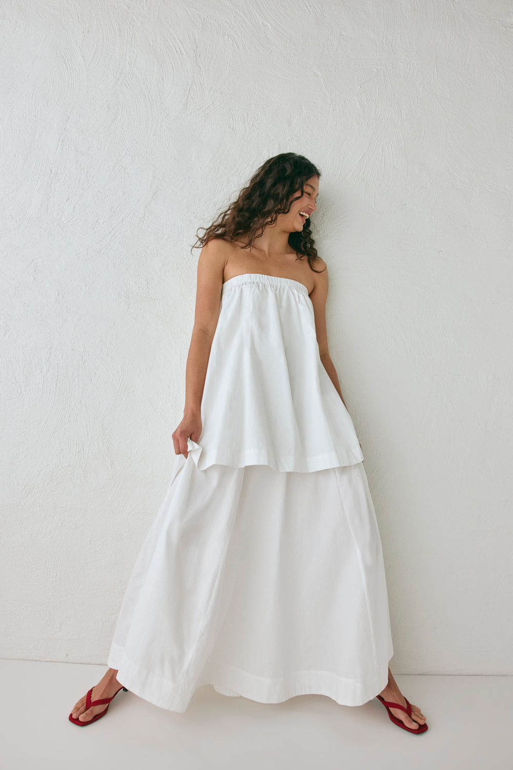 Hali Maxi Dress White