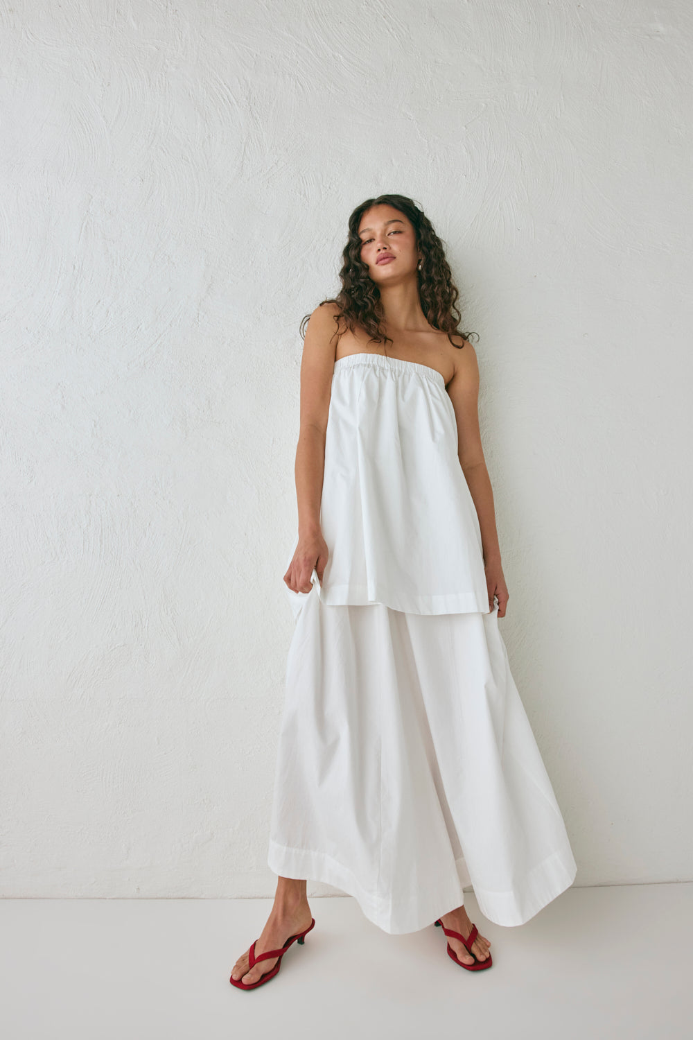 Hali Maxi Dress White