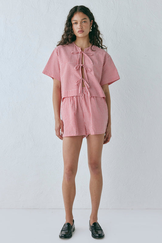 The Sea & I Shorts Red