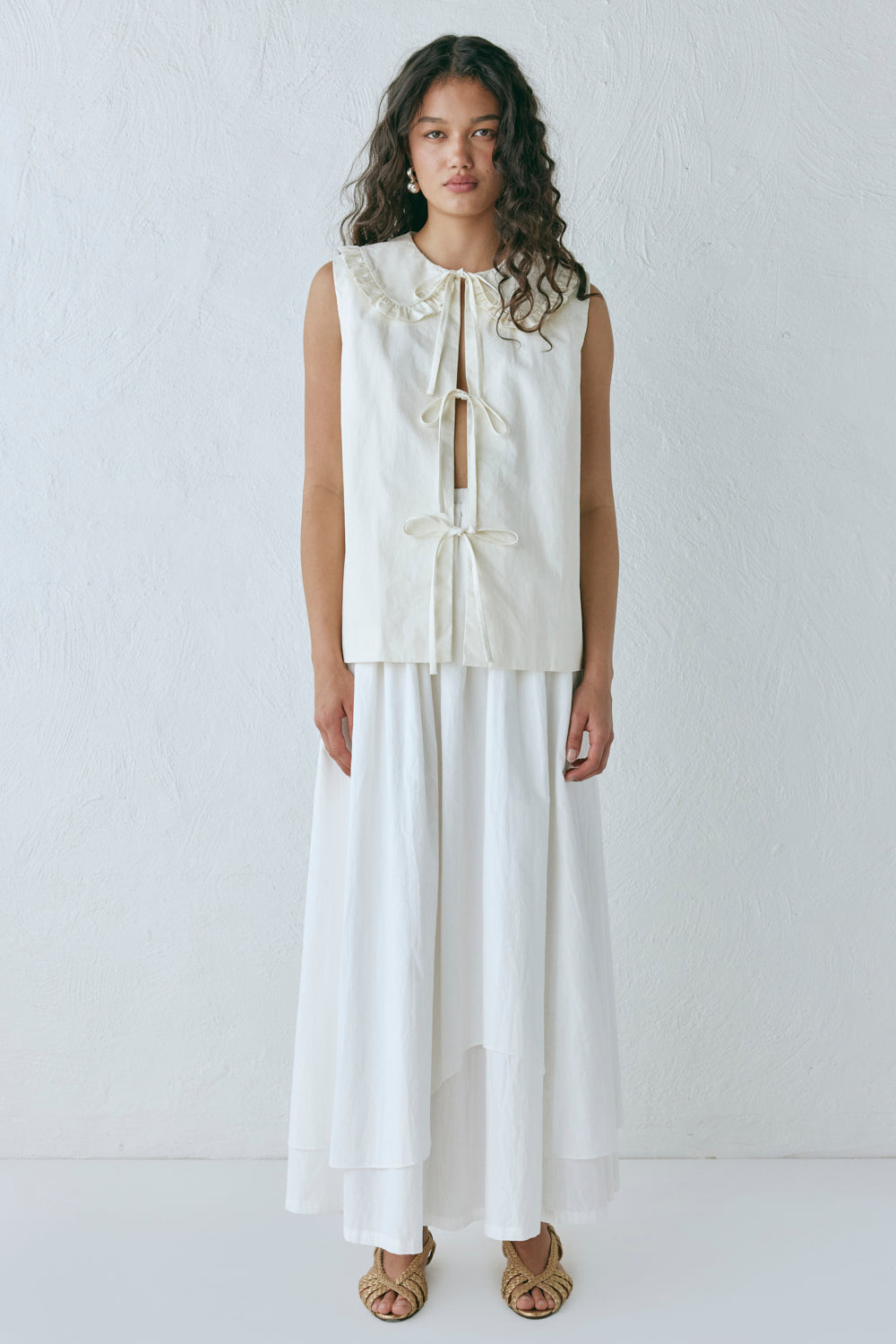 Indira Smock Top Cream