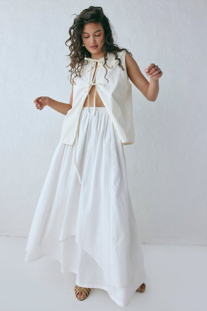 Jasmin Maxi Skirt White