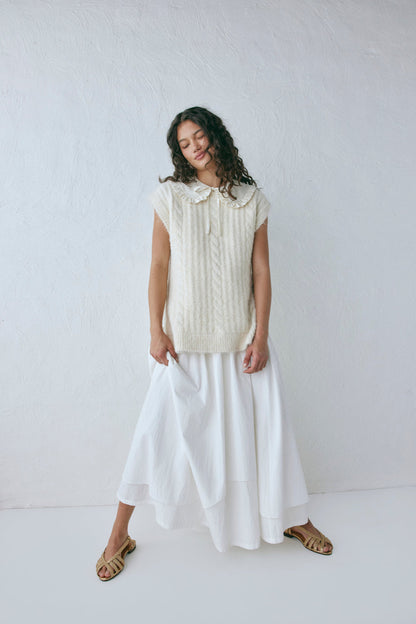 Zita Knit Vest Cream