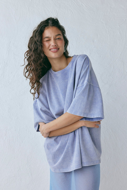 Willow Tee Chalk Blue