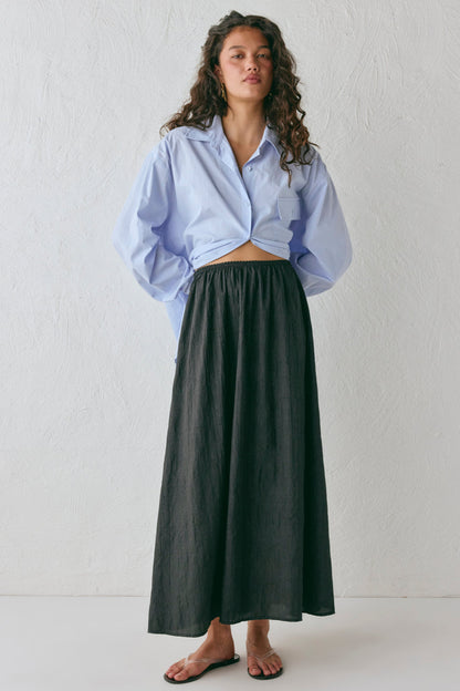 Solara Midi Skirt Black
