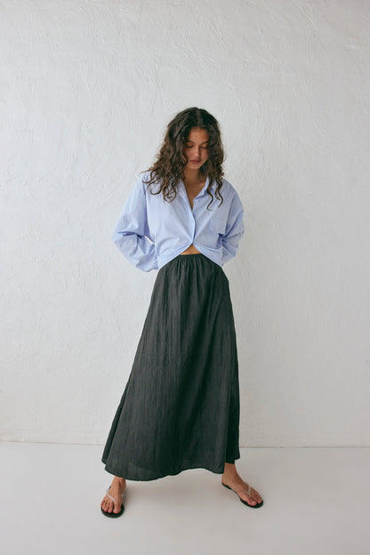 Solara Midi Skirt Black