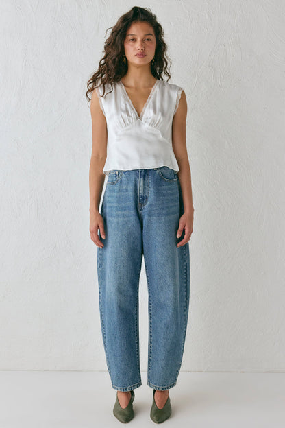 Vintage Lover Tie Back Top White