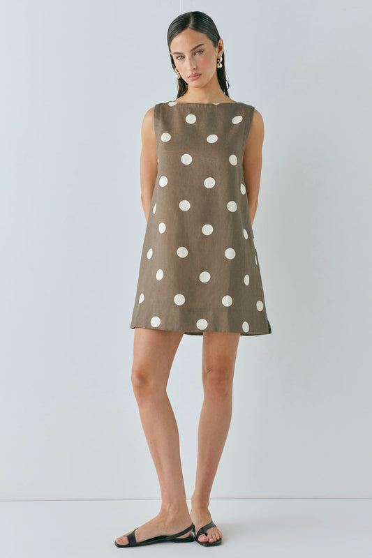 Aftersun Linen Mini Dress Spot