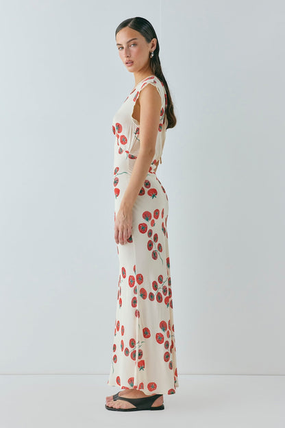 Vintage Lover Bias Cut Maxi Dress Roma
