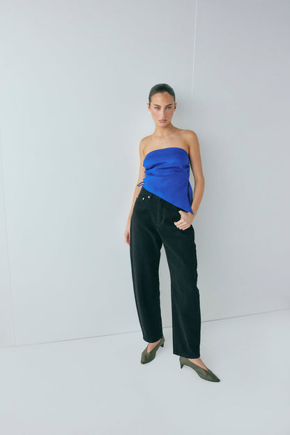 Sunrays Linen Top Royal Blue
