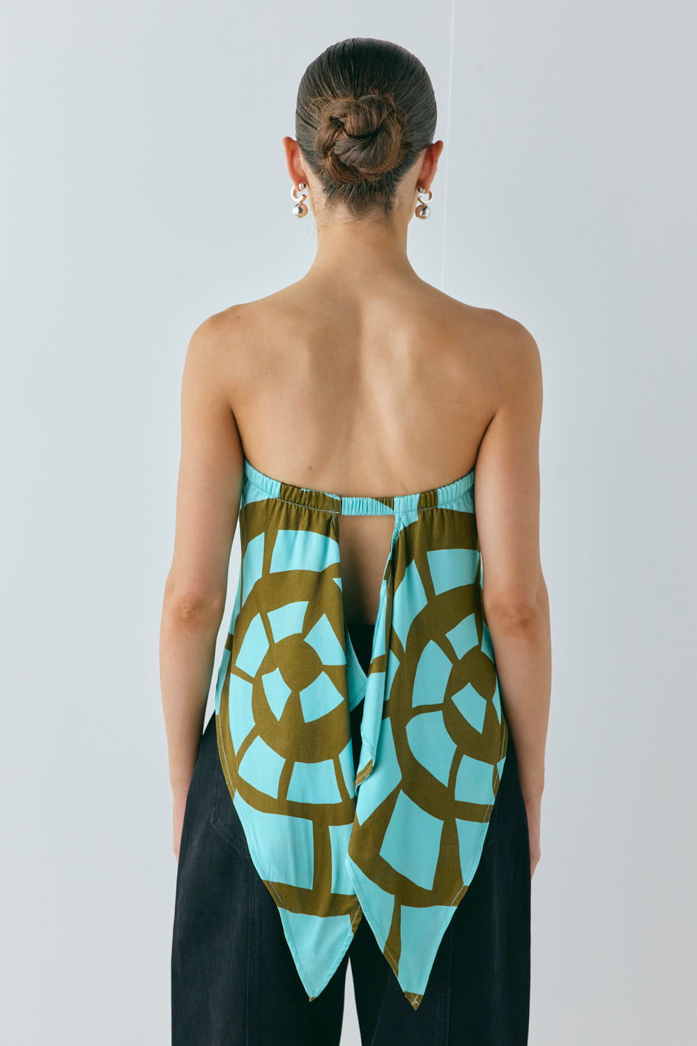 Kiana Strapless Scarf Top Avi