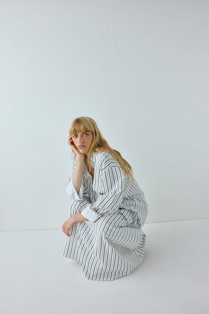 June Shirt Black Stripe
