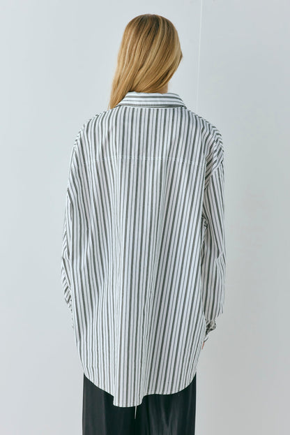 June Shirt Black Stripe