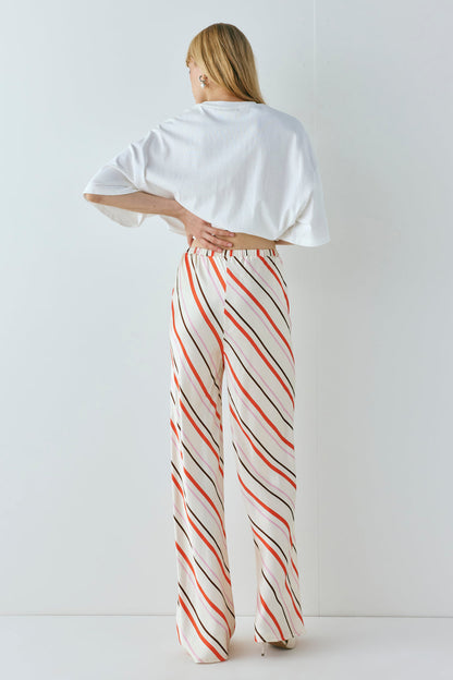 Remi Satin Pants Stripe