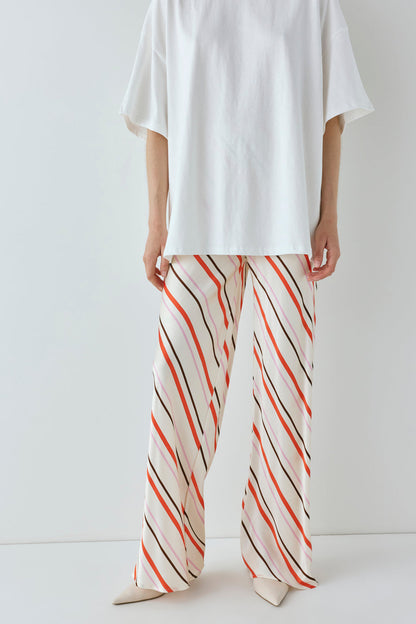 Remi Satin Pants Stripe