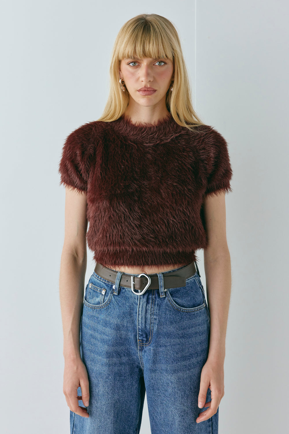 Nadine Knit Top Wine