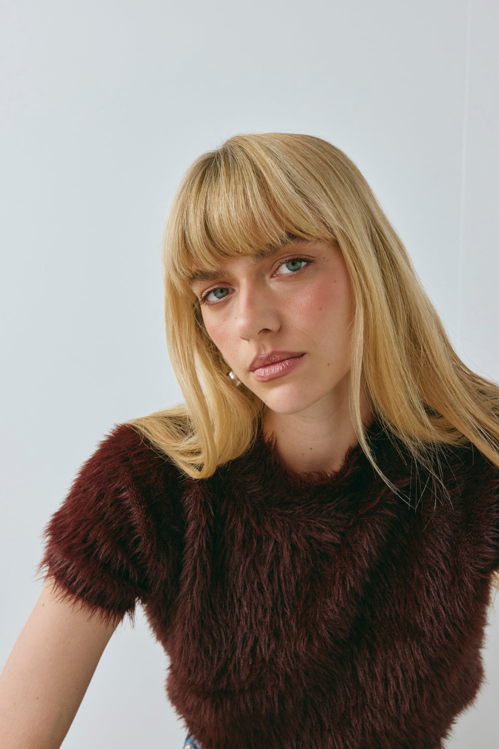Nadine Knit Top Wine