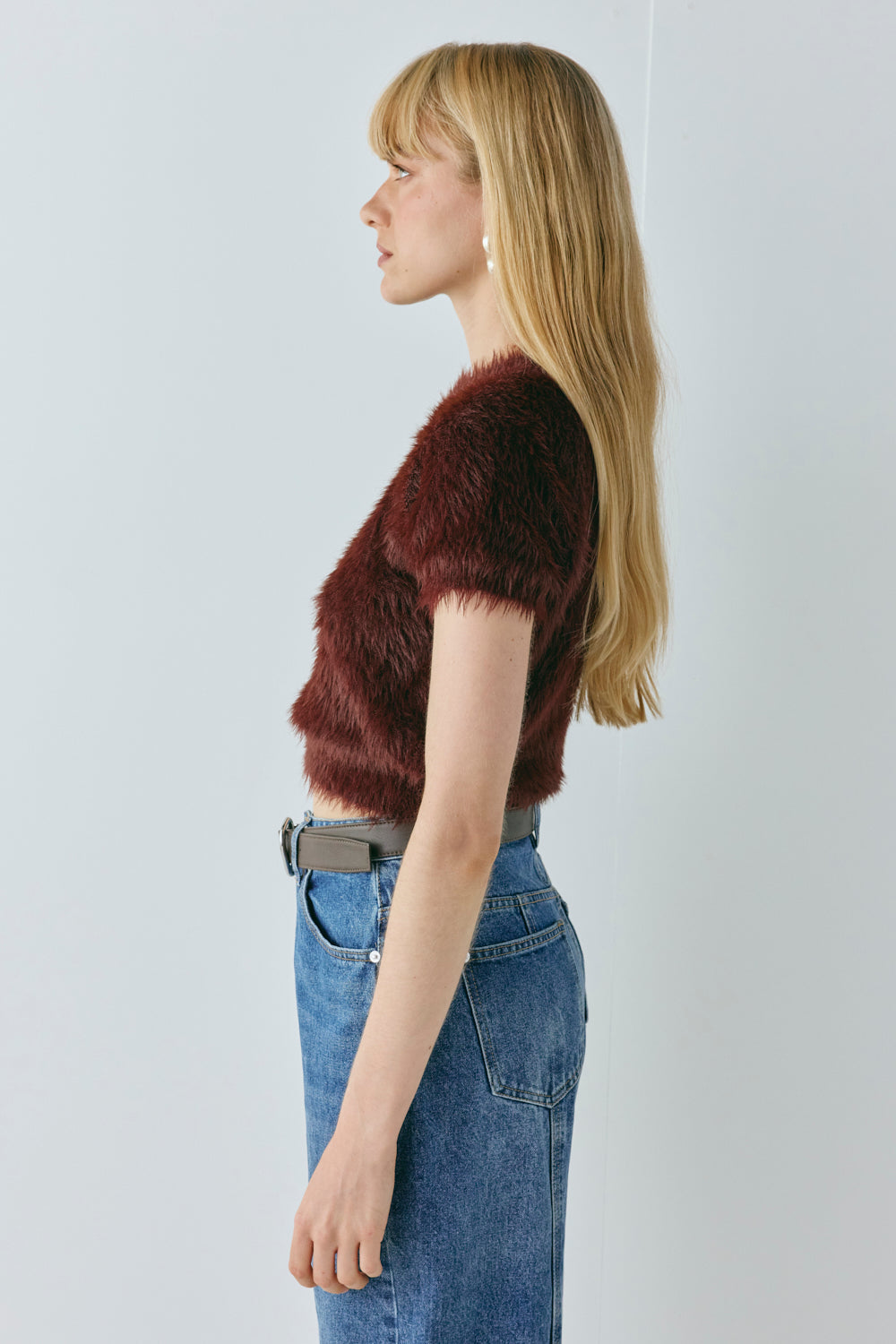 Nadine Knit Top Wine