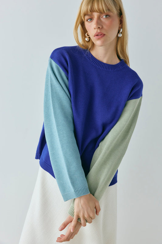 Clara Jumper Cobalt Splice