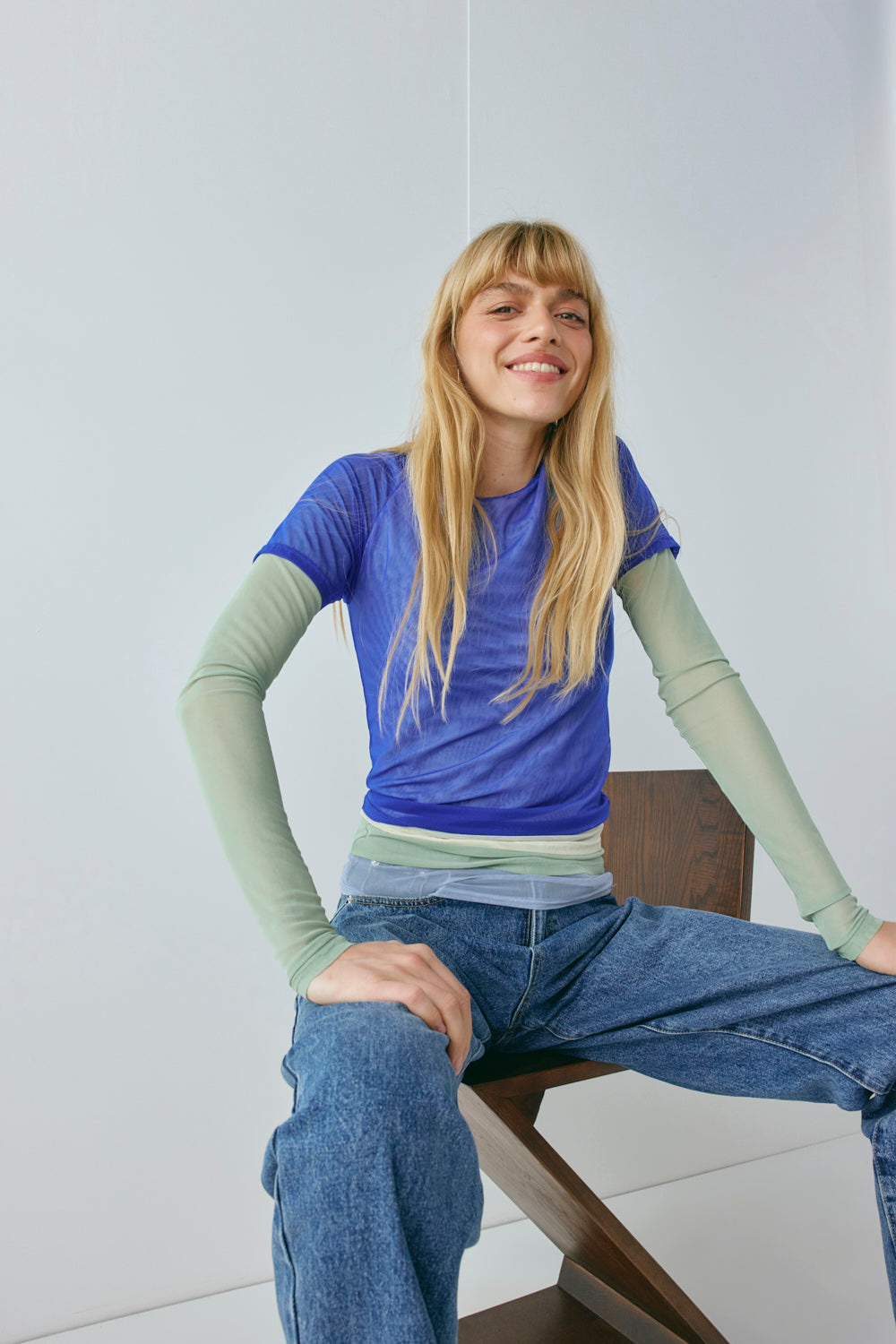 Lana Mesh Top Seafoam