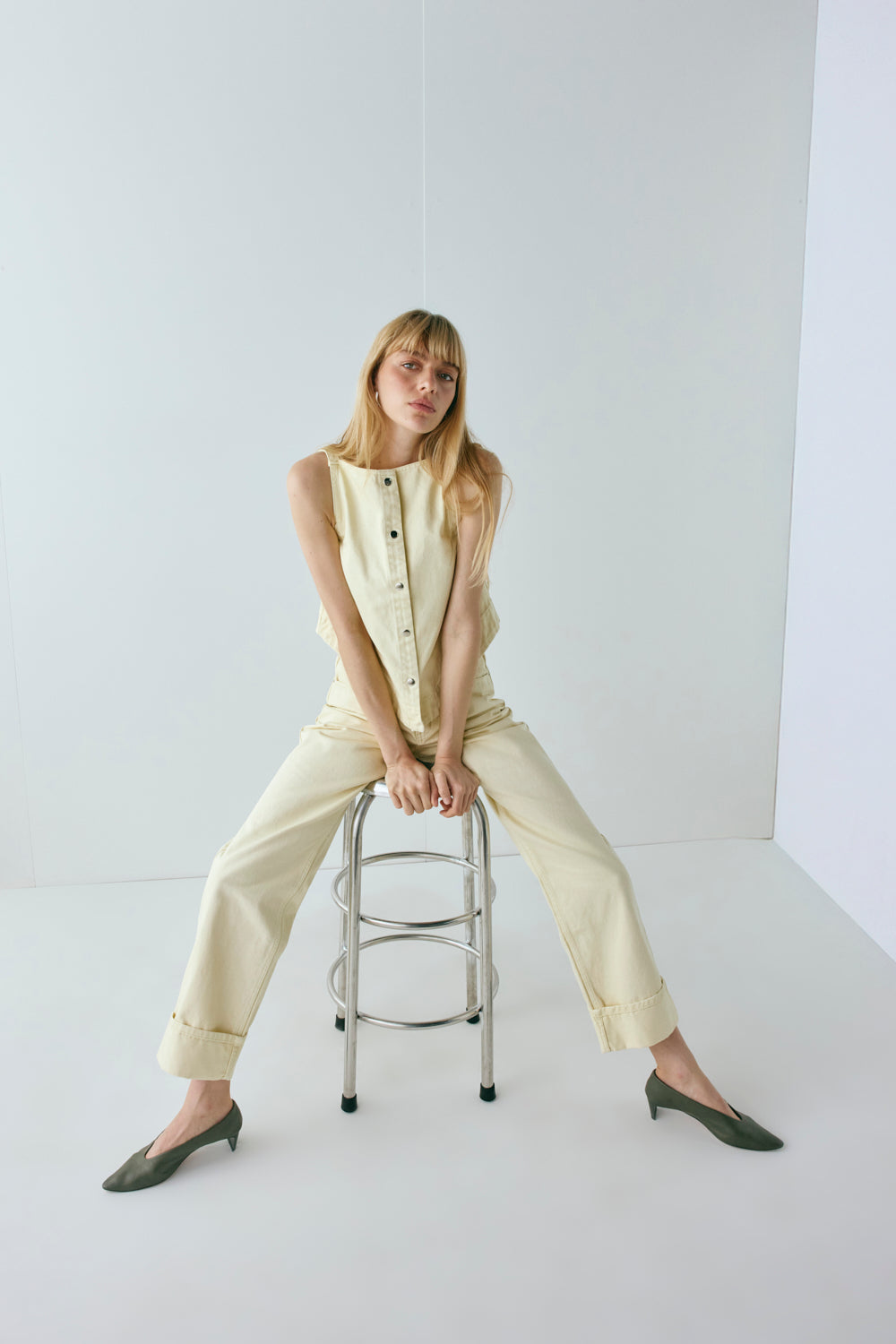 Drew Denim Top Butter