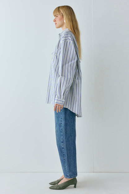 June Shirt Powder Stripe