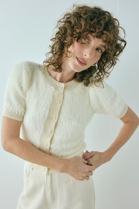 Tess Knit Top Cream