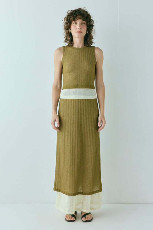 Jil Maxi Skirt Khaki