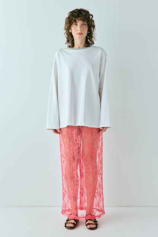 Willow Long Sleeve Tee White