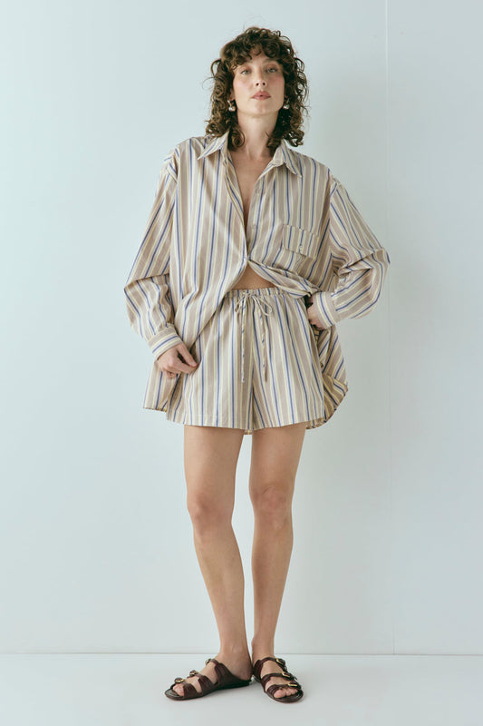 Annika Shorts Butter Stripe