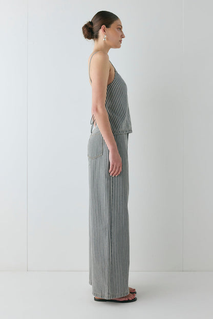 Tilda Denim Top Stripe