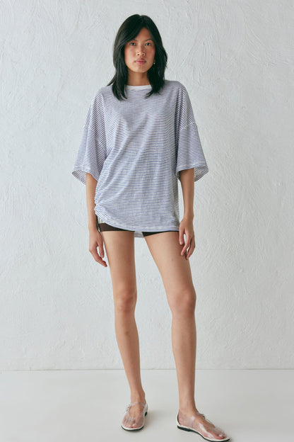 Willow Tee Navy Stripe