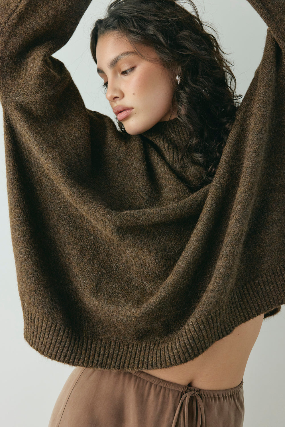 Yumi Knit Jumper Coffee