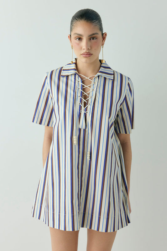 Zippora Mini Dress Stripe
