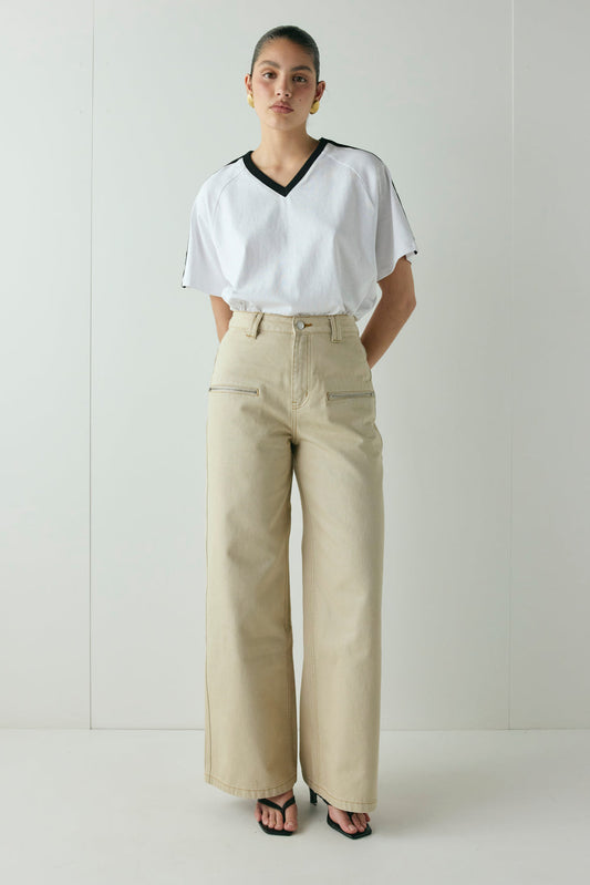 Zelma Denim Jeans Taupe