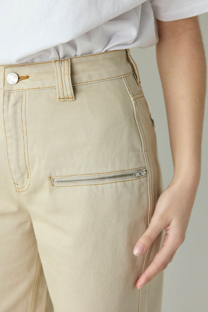 Zelma Denim Jeans Taupe