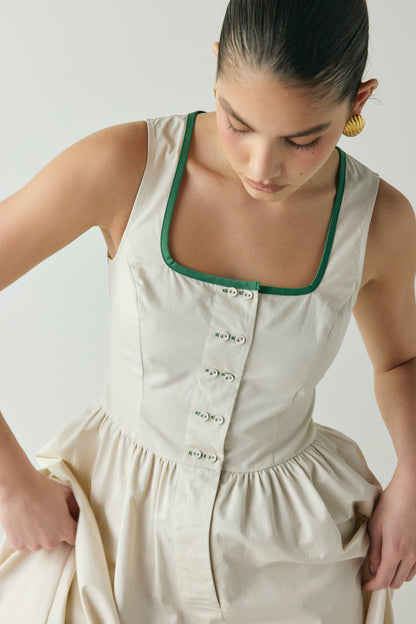 Reese Midi Dress Cream