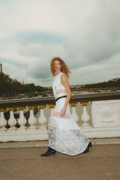 Dorit Lace Maxi Dress White